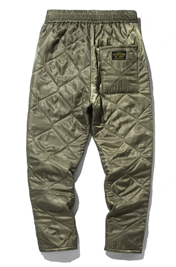 Quilted insulated pants back