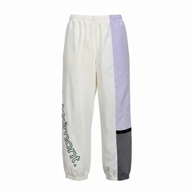 Joggebukser med brodert logo med fargeblokk