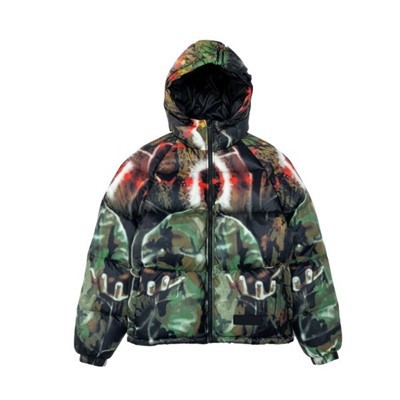 HOODED DOWN JACKET, PRINTED, LOOSE FIT, THICKENED AND WARM, PUFFER COAT manufacturers